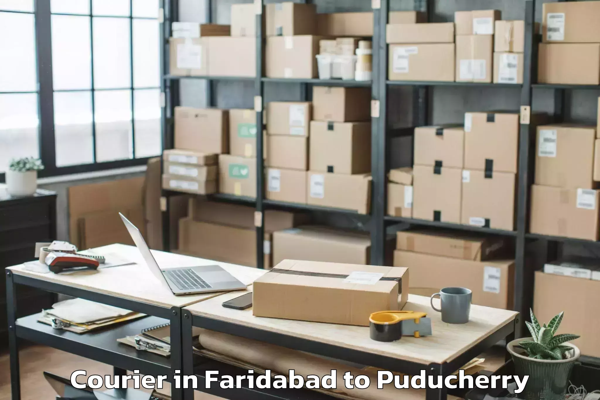 Leading Faridabad to Mahe Courier Provider